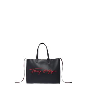 TOMMY HILFIGER Shopper táska 'ICONIC'  sötétkék / fehér / piros