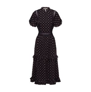 SCOTCH & SODA Ruha 'Party dress with ruffles and lace panels'  fekete