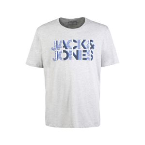 Jack & Jones Plus Póló  világosszürke / kék