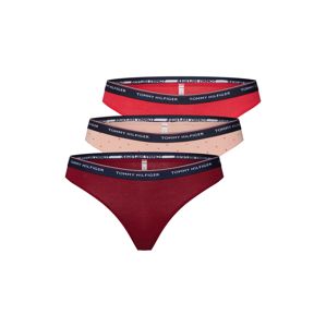 Tommy Hilfiger Underwear String bugyik '3P THONG DOT PRINT'  rózsaszín / piros / világospiros