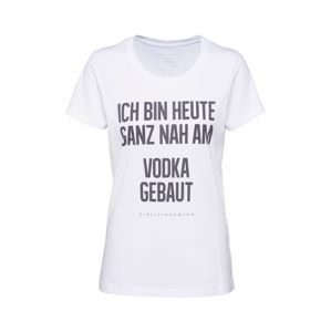 EINSTEIN & NEWTON Póló 'Vodka T-Shirt'  fekete / fehér