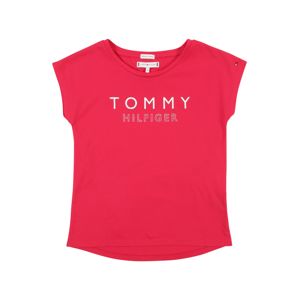 TOMMY HILFIGER Póló 'Foil Print Tee S/S'  rózsaszín