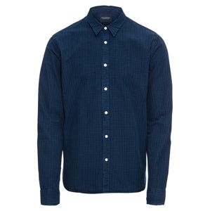 SCOTCH & SODA Ing 'SLIM FIT Ams Blauw shirt with mini checks'  kék farmer