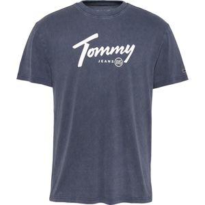 Tommy Jeans Póló  fehér / füstkék