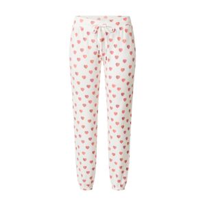 PJ Salvage Pizsama nadrágok 'All Things Love'  fáradt rózsaszín / piszkosfehér