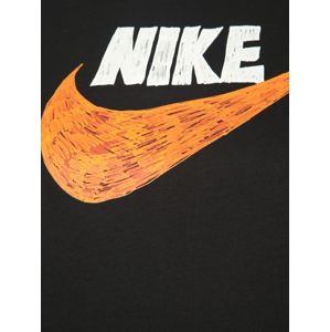 Nike Sportswear Póló  fekete / narancs / fehér