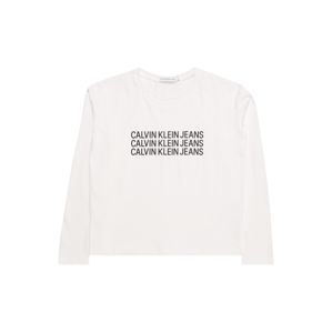 Calvin Klein Jeans Póló 'TRIPLE LOGO LS T-SHI'  fehér