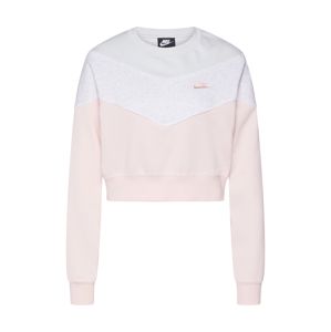 Nike Sportswear Tréning póló  világosszürke / rózsaszín / fehér