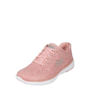 SKECHERS Rövid szárú edzőcipők 'Flex Appeal 3.0'  rózsaszín / fehér