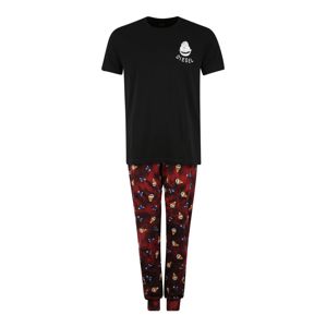 DIESEL Pyjama 'JAKE-JULIO'  fekete / piros / fehér