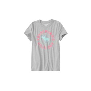 Abercrombie & Fitch Póló 'JAN'  szürke / menta / rózsaszín