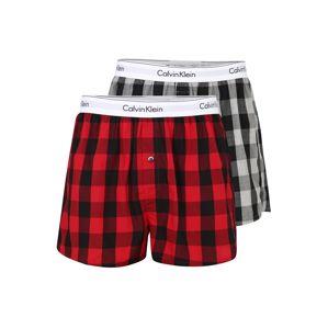 Calvin Klein Underwear Boxeralsók  szürke / piros / fekete