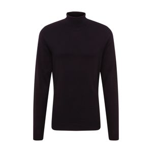 SELECTED HOMME Pulóver 'TOWER COT/SILK ROLL NECK B'  fekete