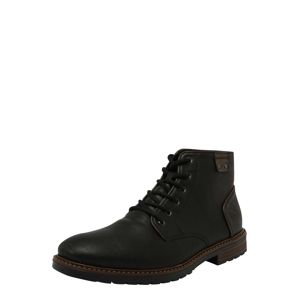 RIEKER Fűzős cipő  karamell / fekete
