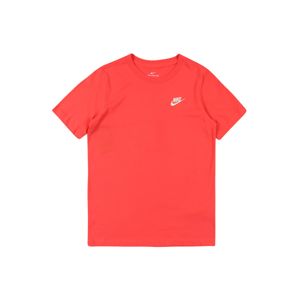 Nike Sportswear Póló  fehér / piros