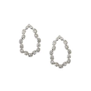 Orelia Fülbevalók 'Crystal Open Teardrop Earrings'  ezüst