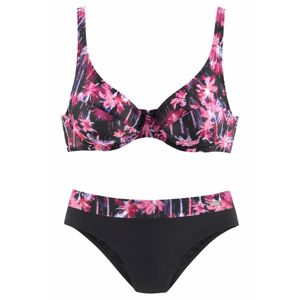VENICE BEACH Bikini  sötét-rózsaszín / fekete
