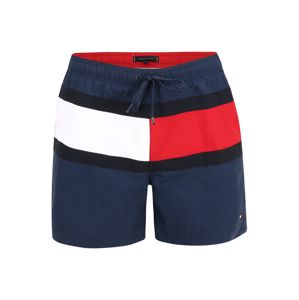Tommy Hilfiger Underwear Rövid fürdőnadrágok  fekete / tengerészkék / fehér / piros