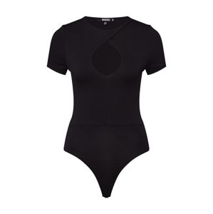 Missguided Póló 'Wrap Cut Out Short Sleeved Bodysuit'  fekete
