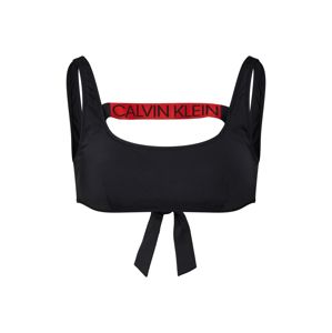 Calvin Klein Swimwear Bikini felső 'TIE BACK BRALETTE RP'  piros / fekete