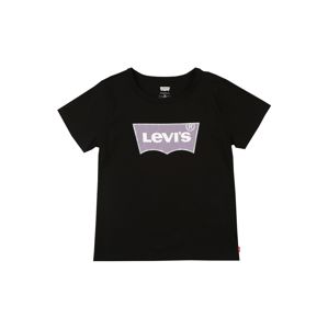 LEVI'S Póló  fekete / fehér / orgona