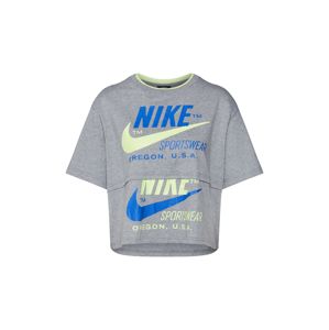 Nike Sportswear Shirt 'W NSW ICN CLSH SS TOP'  szürke / sárga