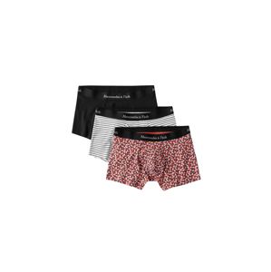 Abercrombie & Fitch Boxeralsók  fehér / fekete / piros