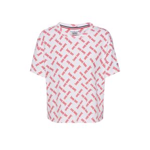 Tommy Jeans Shirt  rózsaszín / fehér