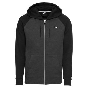Nike Sportswear Tréning dzseki 'M NSW OPTIC HOODIE FZ'  sötétszürke / fekete