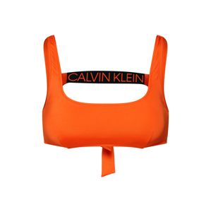 Calvin Klein Swimwear Bikini felső 'TIE BACK BRALETTE RP'  sötét narancssárga