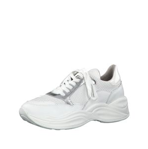 TAMARIS Rövid szárú edzőcipők 'Chunky Sneaker'  ezüst / fehér