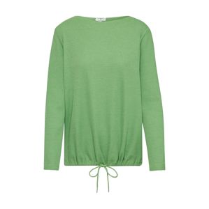 TOM TAILOR Sweatshirt 'mock neck structure'  zöld