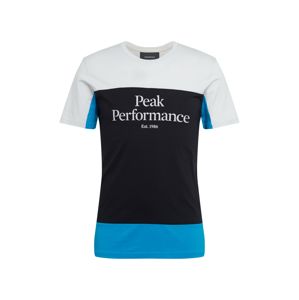PEAK PERFORMANCE Póló 'Original Colorblocking'  szürke / kék / antracit