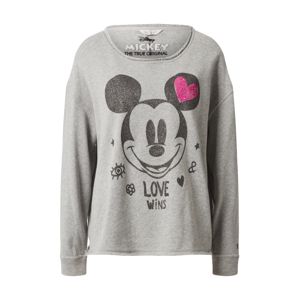 Frogbox Tréning póló 'Mickey'  szürke / fekete / rózsaszín