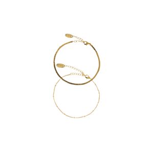 Orelia Karkötő 'Satellite flat curb bracelet'  arany