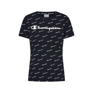 Champion Authentic Athletic Apparel Póló 'Crewneck T-Shirt'  fekete / fehér