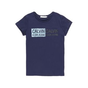 Calvin Klein Jeans Shirt 'STAMP LOGO SLIM FIT'  tengerészkék