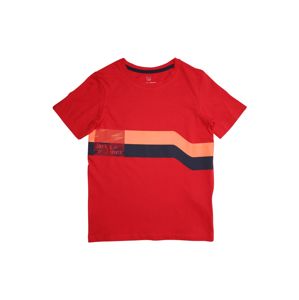 Jack & Jones Junior Póló 'STAIRS'  sötétkék / őszibarack / piros