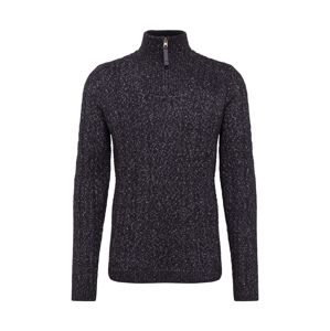Only & Sons Pulóver 'onsPHIL 7 HIGH NECK ZIPPER KNIT'  fekete