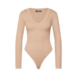 Missguided Póló 'ULTIMATE PLUNGE KNITTED BODY'  bézs