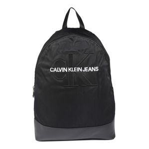 Calvin Klein Hátizsák 'MONOGRAM NYLON CP BP W/O POCKET'  fekete