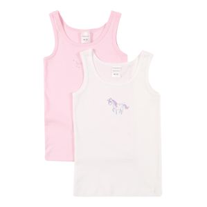 SCHIESSER Trikó és alsó póló  fehér / rózsaszín
