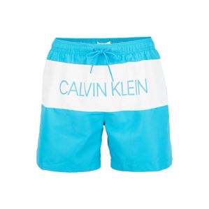 Calvin Klein Underwear Rövid fürdőnadrágok  fehér / türkiz