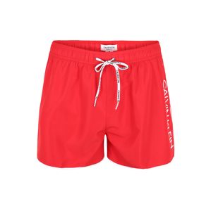 Calvin Klein Swimwear Rövid fürdőnadrágok  piros / fehér
