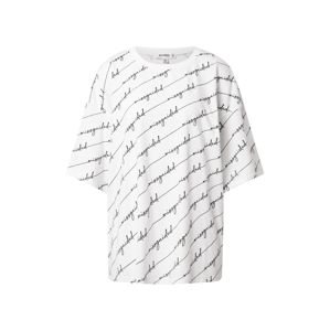 Missguided Oversize póló  fehér / fekete