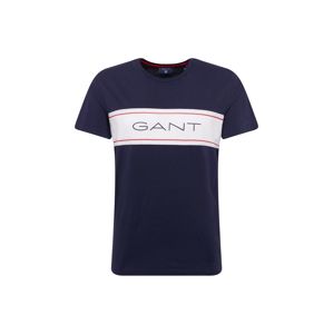 GANT Póló 'Gant'  tengerészkék / fehér