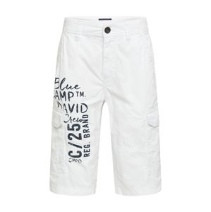 CAMP DAVID Cargo nadrágok  fehér / fekete