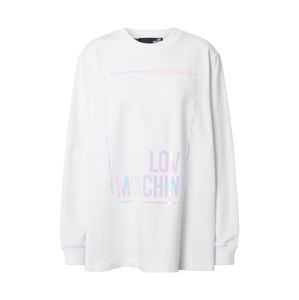 Love Moschino Tréning póló 'Felpa Girocollo'  fehér / rózsaszín / lila