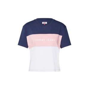 Tommy Jeans Póló  fehér / kék / rózsaszín
