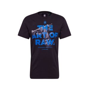 G-Star RAW Póló 'Graphic 17 r t s\s photo'  fekete / kék